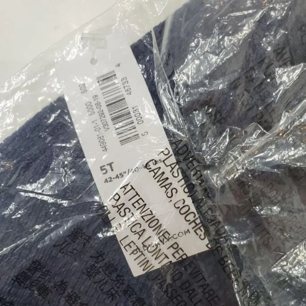 🔥4/$25 Old Navy Long Sleeve Thermal Navy Blue, 5t